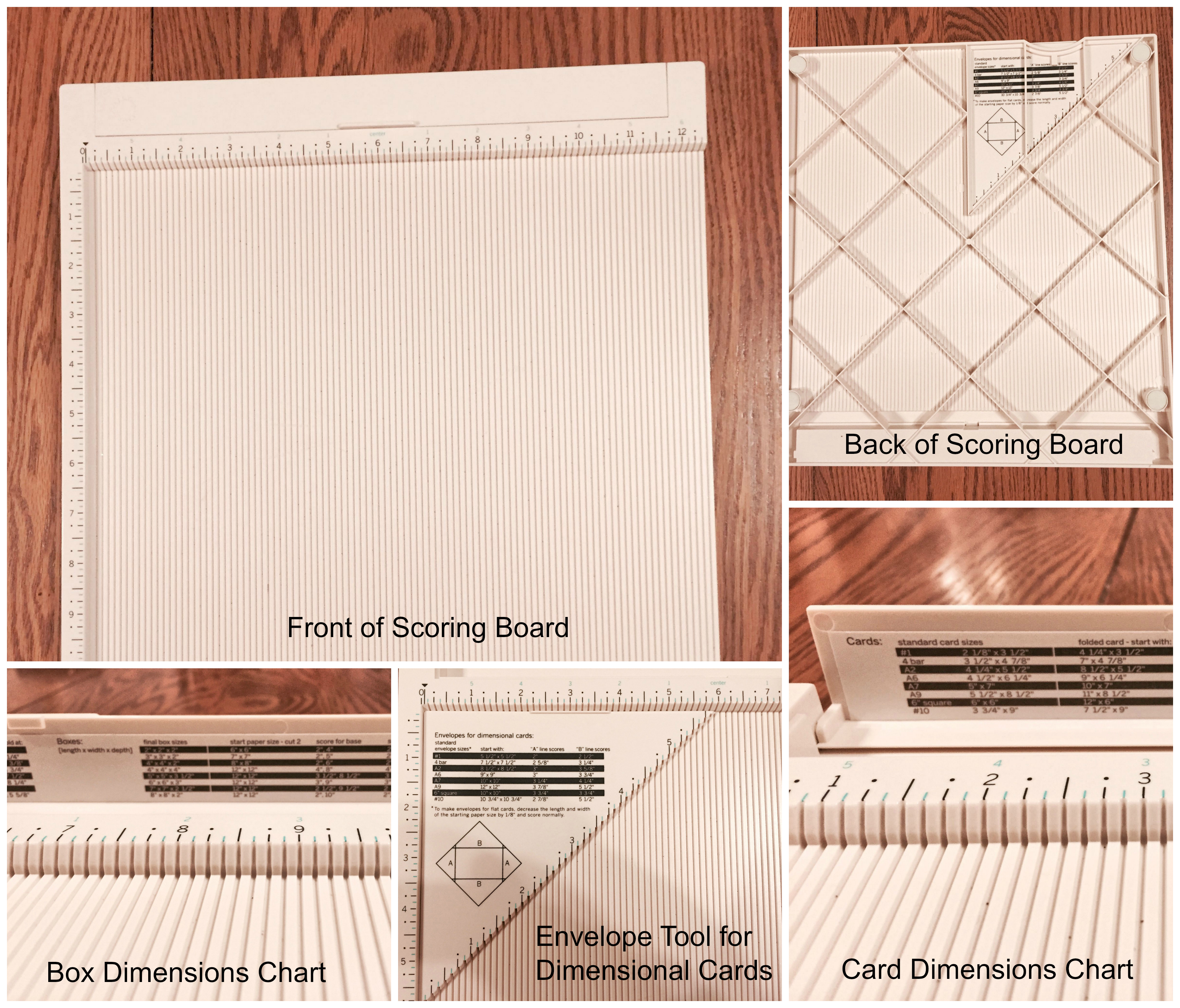 Martha Stewart Crafts Scoring Board Tool for Making Cards 12 x 12 Giftboxes and More Envelopes Off-White