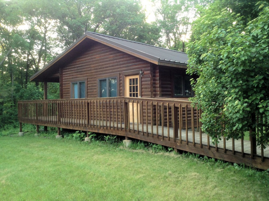 Side view of cabin