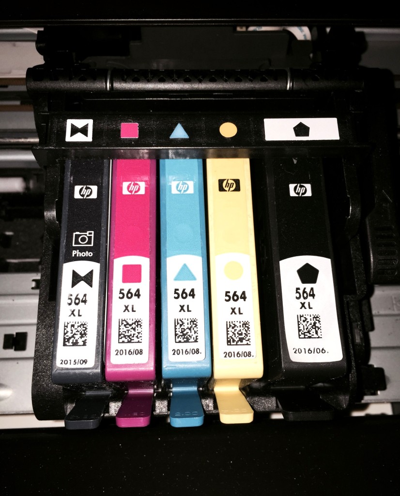 Today's inkjet printers typically use four to twelve ink cartridges.
