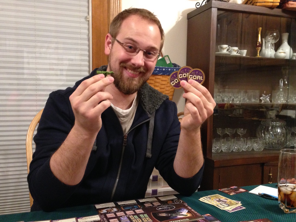 Predictably, David won the game of Firefly, too. Good thing we don't hold a grudge! 